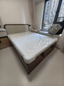 源氏木語(yǔ)實(shí)木床黑胡桃木小戶(hù)型儲物床收納床箱體床真皮軟靠雙人床 【3】高鋪真皮米灰有底板|單床1.5*2m 曬單實(shí)拍圖