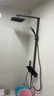 恒潔（HEGII）淋浴花灑套裝Y58 除垢自潔方管貼墻花灑全套DMF956B-334C-SH 曬單實(shí)拍圖