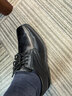 ROCKPORT 樂(lè )步 男士商務(wù)正裝皮鞋 方頭系帶牛津鞋 黑色//白色 9.5 X-Wide 曬單實(shí)拍圖