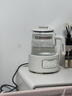 摩飛電器（Morphyrichards）全玻璃養生壺恒溫水壺家用燒水壺多段控溫電熱水壺極速風(fēng)冷沖奶泡奶機MR5602 1.2L 椰奶白 曬單實(shí)拍圖