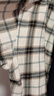 優(yōu)衣庫男女裝法蘭絨格子襯衫長(cháng)袖襯衣薄外套481225 481225/30淺米色 L 曬單實(shí)拍圖