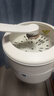 美的（Midea）電煮鍋 小電鍋 電蒸鍋 宿舍小鍋多功能鍋輔食鍋 1.6L學(xué)生寢室一體泡面小火鍋電煮鍋XZE2017 配蒸籠 曬單實(shí)拍圖