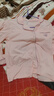 紅豆居家純棉睡衣女春秋長(cháng)袖繡花開(kāi)衫家居服套裝 L (170)  夕嵐粉  曬單實(shí)拍圖