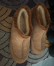 京東京造【純羊毛】雪地靴男加厚加絨羊皮毛一體平底純色圓頭短靴駝色42 曬單實(shí)拍圖