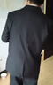 羅蒙（ROMON）西服套裝男士小西裝外套職業(yè)正裝修身休閑伴郎服黑色2XL 曬單實(shí)拍圖
