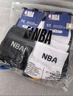 NBA抗菌防臭棉襪子男士四季休閑運動(dòng)襪男親膚無(wú)骨中筒商務(wù)襪6雙 曬單實(shí)拍圖
