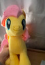 小馬寶莉節日玩偶公仔毛絨玩具安撫娃娃兒童睡覺(jué)抱枕卡通可愛(ài)抱枕 黃色柔柔 30厘米 曬單實(shí)拍圖