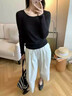 拉夏貝爾彎刀闊腿氣球褲女2026新款高腰休閑小個(gè)子哈倫運動(dòng)蘿卜褲 曬單實(shí)拍圖