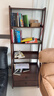 家逸全實(shí)木梯形書(shū)架置物架落地一體靠墻客廳書(shū)柜立式多層收納架 曬單實(shí)拍圖