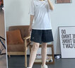 安踏（ANTA）運動(dòng)短褲女2026夏季高腰顯瘦學(xué)生速干五分褲運動(dòng)褲薄寬松健身熱褲 基礎黑 L 曬單實(shí)拍圖