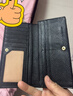 稻草人頭層牛皮豎款橫款錢(qián)包女折疊簡(jiǎn)約女士錢(qián)包實(shí)用生日禮物送女生 黑色長(cháng)款 曬單實(shí)拍圖