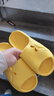 果洛菲防滑兒童拖鞋夏季男女童浴室洗澡卡通中大童涼拖鞋 黃色  33-34  曬單實(shí)拍圖