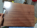 愛(ài)仕達（ASD）菜板進(jìn)口烏檀木99%抗菌砧板整木加大加厚雙面防霉面板40*28*2.5cm 曬單實(shí)拍圖