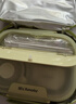 九陽(yáng)飯盒316L不銹鋼餐盒便當盒小學(xué)生上班族餐盤(pán)4格大容量1.5L 保溫袋+餐具+湯碗丨WT601綠 1.5L 曬單實(shí)拍圖
