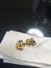 VCH金店款如意結耳釘黃金5G復古中國結耳環(huán)24K純金不掉 0.01g 如意結耳釘 曬單實(shí)拍圖