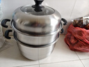 美的（Midea）蒸鍋湯鍋 304不銹鋼蒸鍋多層家用5-6個(gè)人蒸煮一體多功能鍋蒸包子 曬單實(shí)拍圖