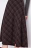 百圖betu女裝冬季新款半身裙高腰顯瘦裙子格子毛呢A字半裙2412T20 磚紅 XS 曬單實(shí)拍圖