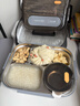 雙槍316L不銹鋼學(xué)生餐飯盒微波爐可加熱2.5L大容量 配筷勺+保溫袋 曬單實(shí)拍圖
