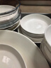 京東京造陶瓷盤(pán)子菜盤(pán)家用餐盤(pán)飯盤(pán)深盤(pán)奶油華夫7英寸盤(pán)4個(gè)裝 曬單實(shí)拍圖