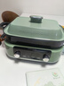 摩飛電器（Morphyrichards）二代多功能鍋 家用電火鍋電煮鍋電蒸鍋火鍋鍋5升大容量分體式預約蒸煮一體不沾煎烤料理鍋MR9099綠 曬單實(shí)拍圖
