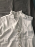 【爆款輕奢】法式花邊領(lǐng)V領(lǐng)無(wú)袖背心木耳邊無(wú)袖襯衫女氣質(zhì)上衣 白色 L （建議105-120斤） 曬單實(shí)拍圖