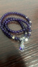 石玥珠寶精品6mm天然紫水晶手鏈銀貔貅轉運珠九紫離火手串男女士款禮物 曬單實(shí)拍圖