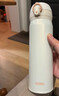 膳魔師（THERMOS）保溫杯500ml男女士?jì)和影槭侄Y生日禮物JNL-502珍珠白 曬單實(shí)拍圖