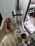 京東京造 茶杯 雙層玻璃茶水分離泡茶咖啡杯子帶把手大容量500ml 曬單實(shí)拍圖