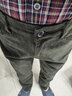 班尼路S&K燈芯絨褲子男士春秋加絨條絨男褲爸爸裝休閑褲直筒長(cháng)褲秋冬款 軍綠 31 曬單實(shí)拍圖