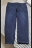 優(yōu)衣庫合作款/男裝直筒牛仔褲/水洗產(chǎn)品丹寧褲長(cháng)褲487742 68 深藍色 33 /175/84A 曬單實(shí)拍圖