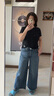 H&M女裝牛仔褲2026春季新款闊腿版型通勤時(shí)尚氣質(zhì)潮流長(cháng)褲1236909 牛仔藍013 36 160/68 曬單實(shí)拍圖