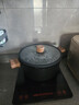 卡羅特湯鍋煮鍋燉鍋蒸鍋家用雙耳煲湯鍋電磁爐燃氣灶不粘輕量鈦鍋 24cm 曬單實(shí)拍圖