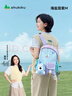 SHUKIKU樂(lè )兜兜兒童公仔雙肩包幼兒園書(shū)包小學(xué)生防潑水背包 海鹽茄紫M+ 曬單實(shí)拍圖