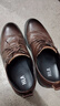 海瀾之家HLA皮鞋男士商務(wù)透氣休閑德比鞋子男HAAPXM4DAO340 棕色增高款40 曬單實(shí)拍圖