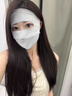 型公館全臉?lè )罆衩嬲峙雷贤饩€(xiàn)夏季騎行遮陽(yáng)口罩面部防護透氣冰絲臉基尼 曬單實(shí)拍圖