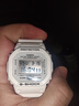 卡西歐（CASIO）G-SHOCK小方塊系列防水防震多功能戶(hù)外運動(dòng)手表日韓表情人節禮物 小白表DW-5600MW-7 曬單實(shí)拍圖