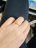 周六福（ZLF）  黃金戒指女足金心形愛(ài)心活口指環(huán)心動(dòng)瞬間 計價(jià) 13號-1.87g 曬單實(shí)拍圖