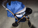SNZESKE品牌高景觀(guān)嬰兒車(chē)新款遛娃神器新生兒雙向折疊手推車(chē)可坐躺0-3歲 四輪橡膠-寶石藍 曬單實(shí)拍圖