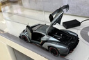 活石蘭博基尼車(chē)模合金汽車(chē)模型仿真限量版手辦男生生日禮物跑車(chē)模型 蘭博毒藥【銀】+皮質(zhì)底座防塵罩 黑科技2026火的玩具退役紀念品仿真高檔退伍禮物 曬單實(shí)拍圖