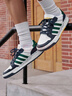 adidas ENTRAP美式校園風(fēng)運動(dòng)少年感復古籃球風(fēng)板鞋男女阿迪達斯   白色/綠色/藍色   42.5 曬單實(shí)拍圖
