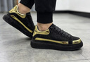 奢米頓高端板鞋男春秋2026新款潮牌時(shí)尚松糕鞋男百搭運動(dòng)休閑商務(wù)鞋 黑金標準版 38 曬單實(shí)拍圖