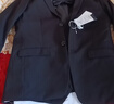 羅蒙西服套裝男士商務(wù)修身西裝男職業(yè)正裝小西服新郎伴郎結婚禮服外套 黑色雙扣【西服+西褲+馬甲+襯衫 4XL /190【160-175斤】+7件禮品 曬單實(shí)拍圖
