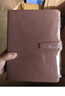 法拉蒙筆記本本子B5加厚記事本商務(wù)羊巴皮面復古記事本工作日記本會(huì )議記錄本辦公文具可定制 棕色-搭扣款 曬單實(shí)拍圖