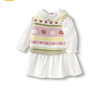 巴拉巴拉童裝寶寶套裝女童連衣裙背心馬甲兩件套多彩甜美活潑俏皮 米白10302 100 曬單實(shí)拍圖