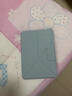PITAKA適用蘋(píng)果iPad mini7/6保護套2024款橫豎兩用磁吸雙面夾支架殼帶筆槽超輕薄防彎pu保護殼藍色  曬單實(shí)拍圖