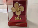 六福珠寶足金風(fēng)生水起金風(fēng)車(chē)元寶黃金擺件收藏工藝品開(kāi)業(yè)  HNA10092 金重0.20克 曬單實(shí)拍圖
