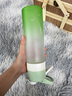 CKULH 英國噴霧水杯學(xué)生上學(xué)專(zhuān)用兒童12歲喝水男女生便攜高顏值塑料杯 薄荷綠【Tritan健康材質(zhì)】 650ml 曬單實(shí)拍圖
