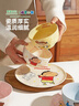 摩登主婦蠟筆小新碗盤(pán)碟餐具套裝碗具訂婚結婚新婚生日圣誕禮物-男孩 曬單實(shí)拍圖