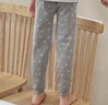 英博倫春秋兒童秋褲線(xiàn)褲男童保暖褲薄款中大童萊卡棉內穿棉毛褲校服神器 85413麻灰 160 曬單實(shí)拍圖