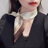 GIAVENTOLA真絲絲巾女小方巾桑蠶絲圍巾春秋季護頸杭州絲綢送人三八節日生日 簡(jiǎn)約雅致 裸咖色 曬單實(shí)拍圖
